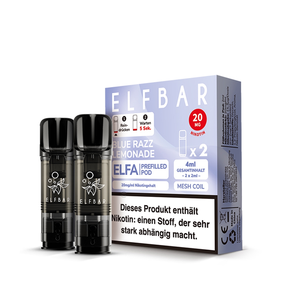 Elfbar ELFA POD (2stk) - Blue Razz Lemonade 20mg