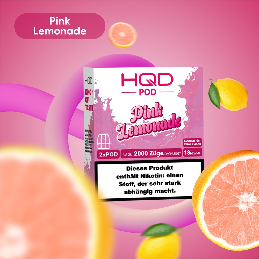 HQD Cirak 2 - Pink Lemonade - Pod (2er Pack)