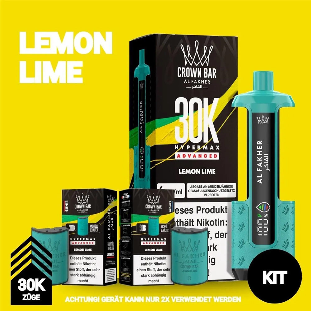 Al Fakher 30K Hypermax - Lemon Lime