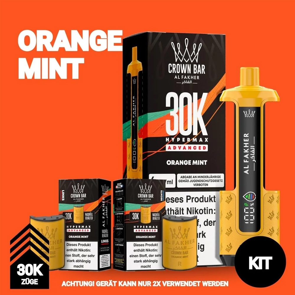 Al Fakher 30K Hypermax - Orange Mint