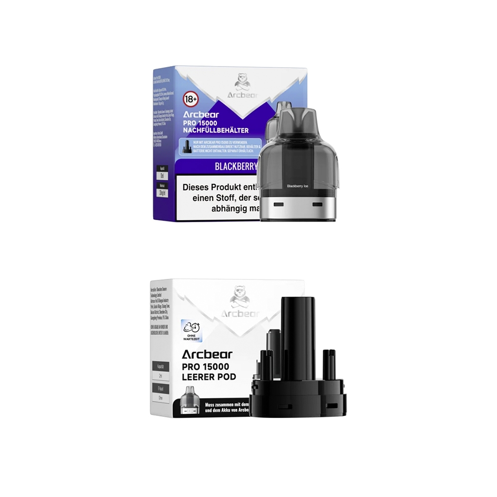 Arcbear Pro 15000 - Black Ice - Pod + Verdampfer