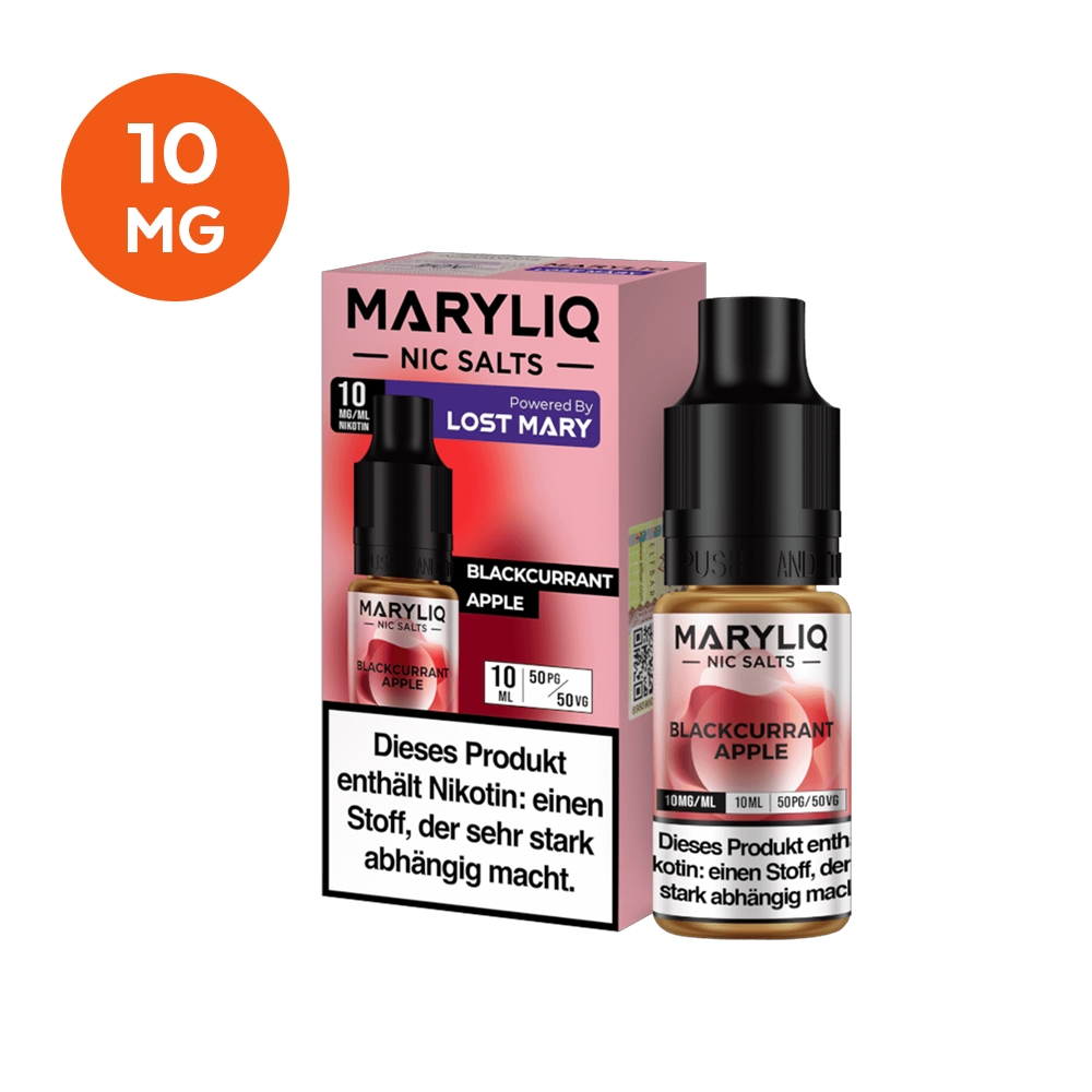 MARYLIQ Nikotinsalz Liquid 10mg - Blackcurrant Apple