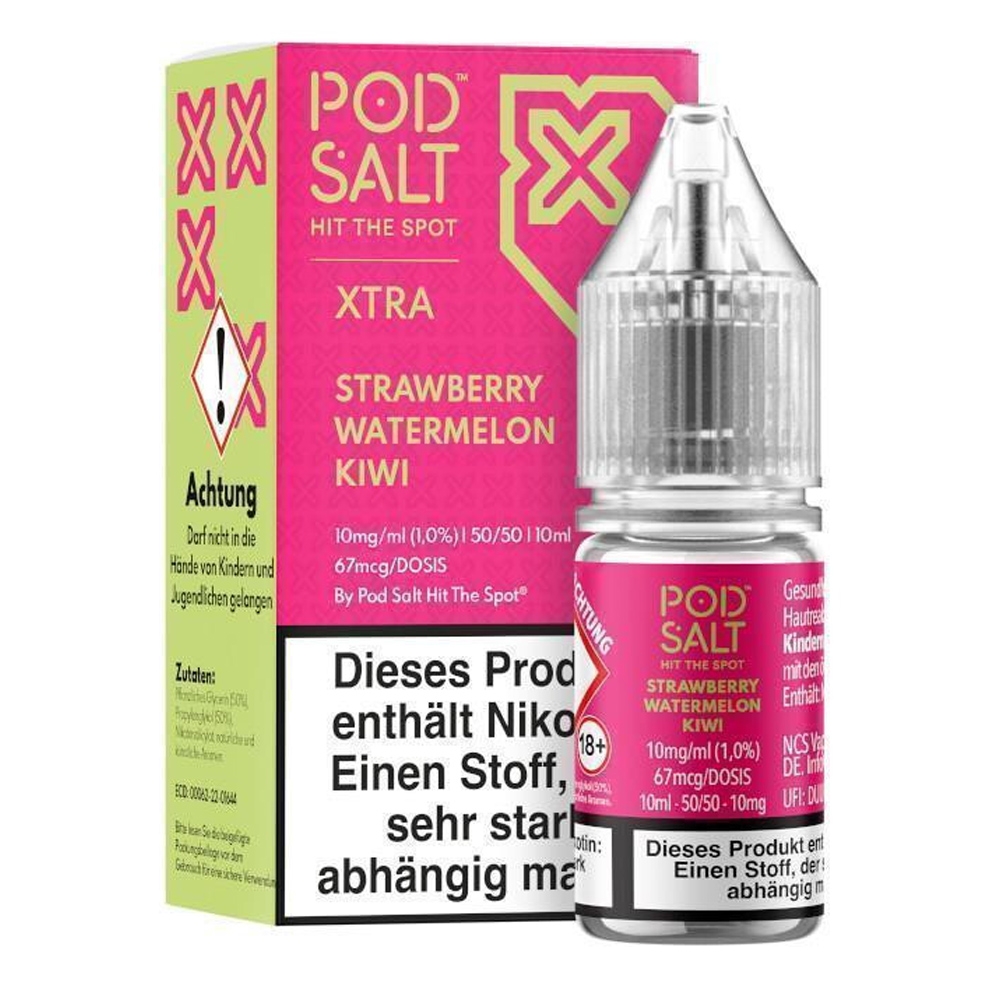 POD SALT XTRA Liquid 10mg - Strawberry Watermelon Kiwi