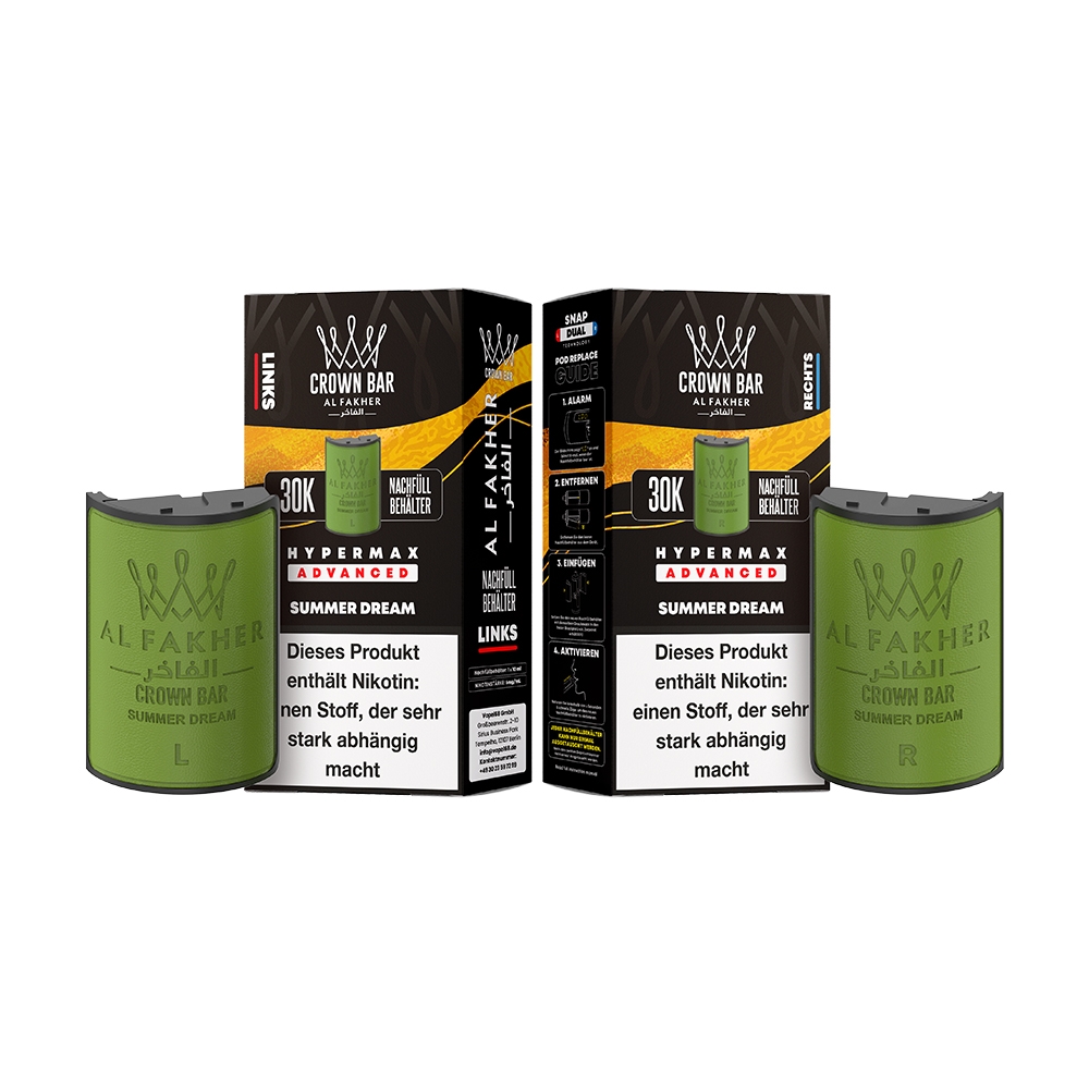 Al Fakher 30K Hypermax Tank Set - Summer Dream Al Fakher 30K Hypermax Tank Set - Summer Dream