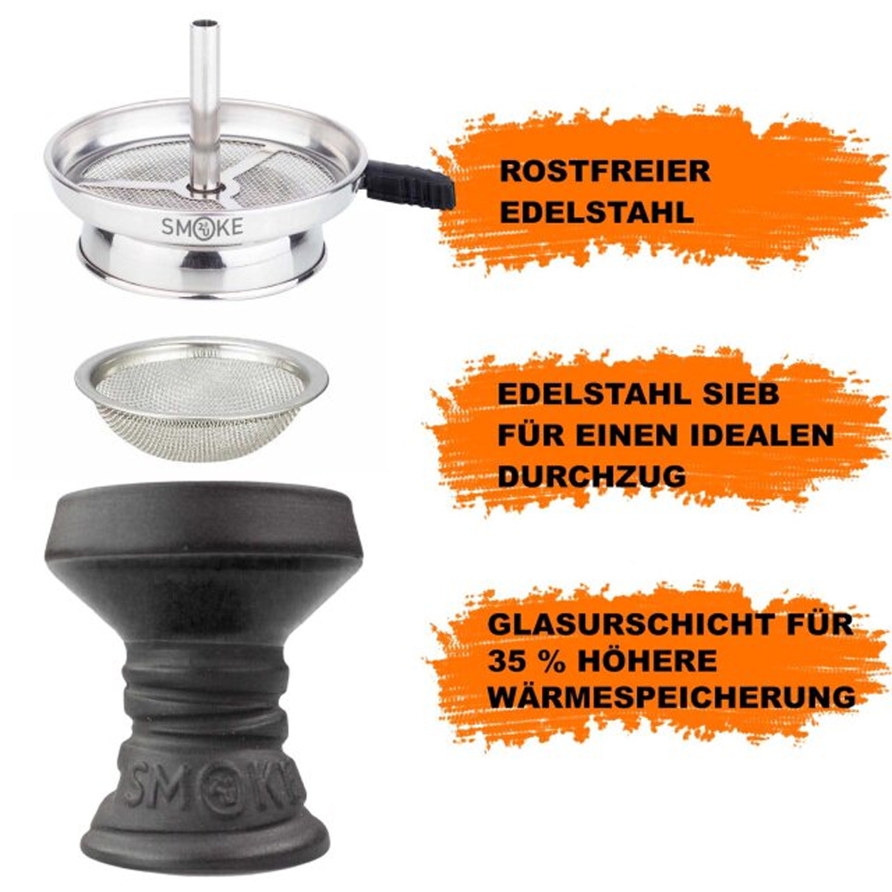 Smoke2u Komplett Set - Schwarz