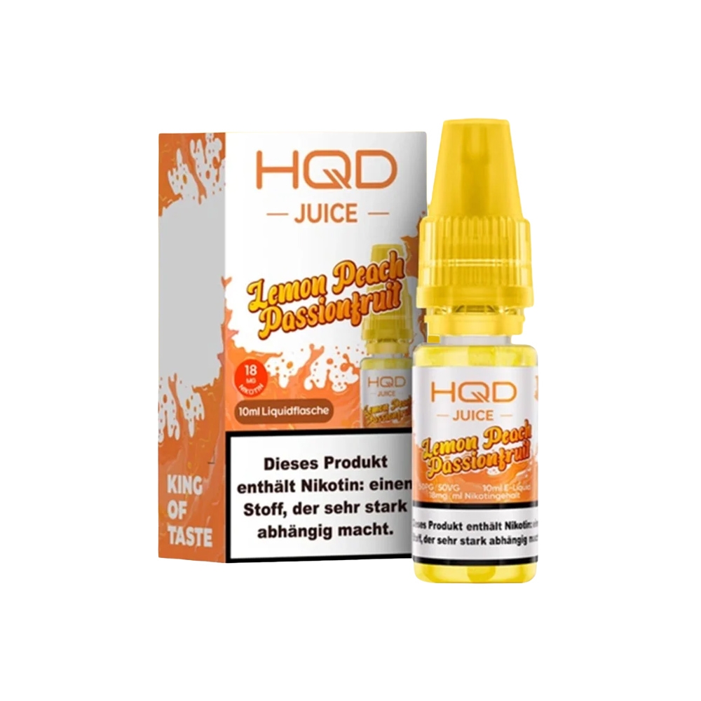 HQD Juice 18mg Liquid - Lemon Peach Passionfruit