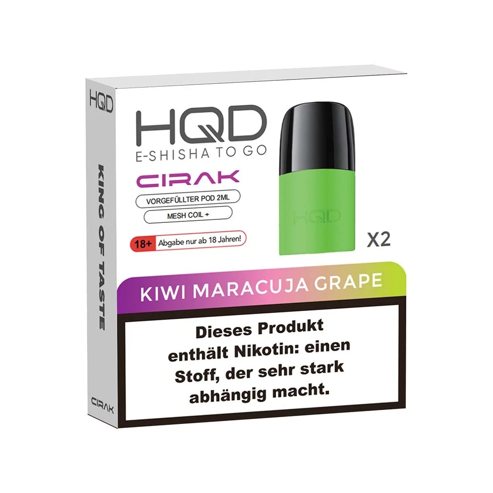 HQD Cirak - Kiwi Maracuja Grape - Pod (2er Pack)