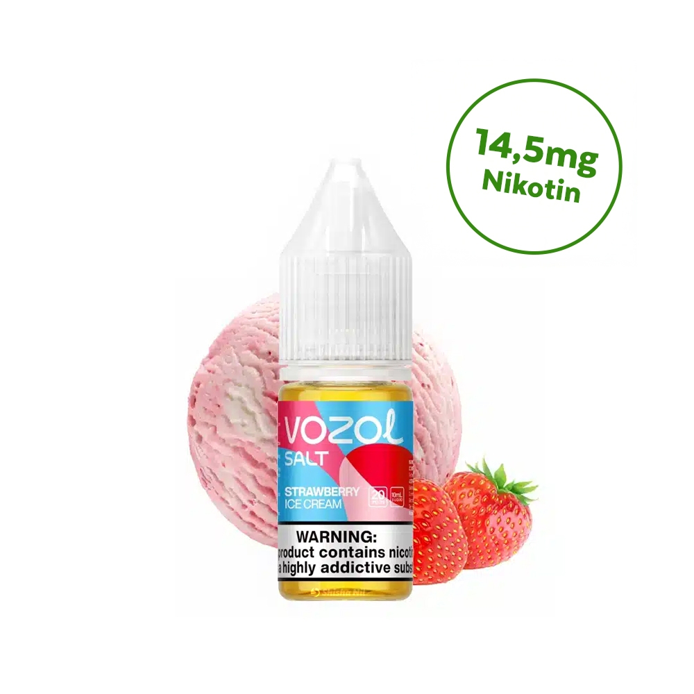 Vozol Liquid Nic Salt 14,5mg - Strawberry Ice Cream