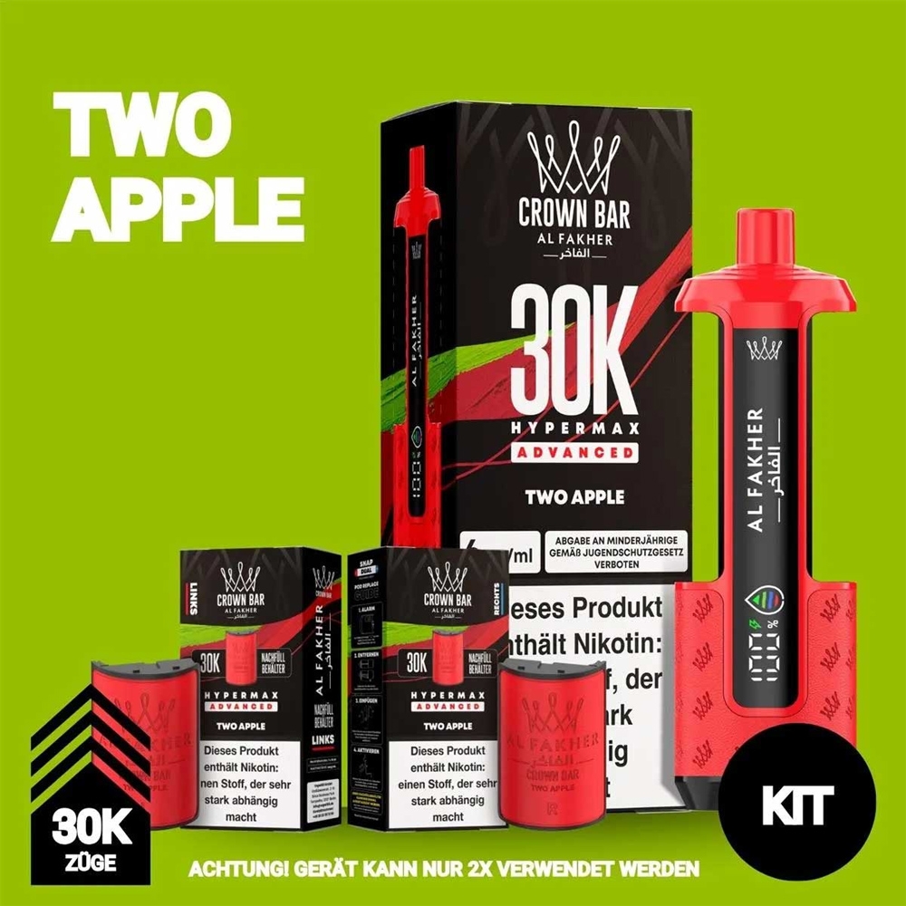 Al Fakher 30K Hypermax - Two Apple