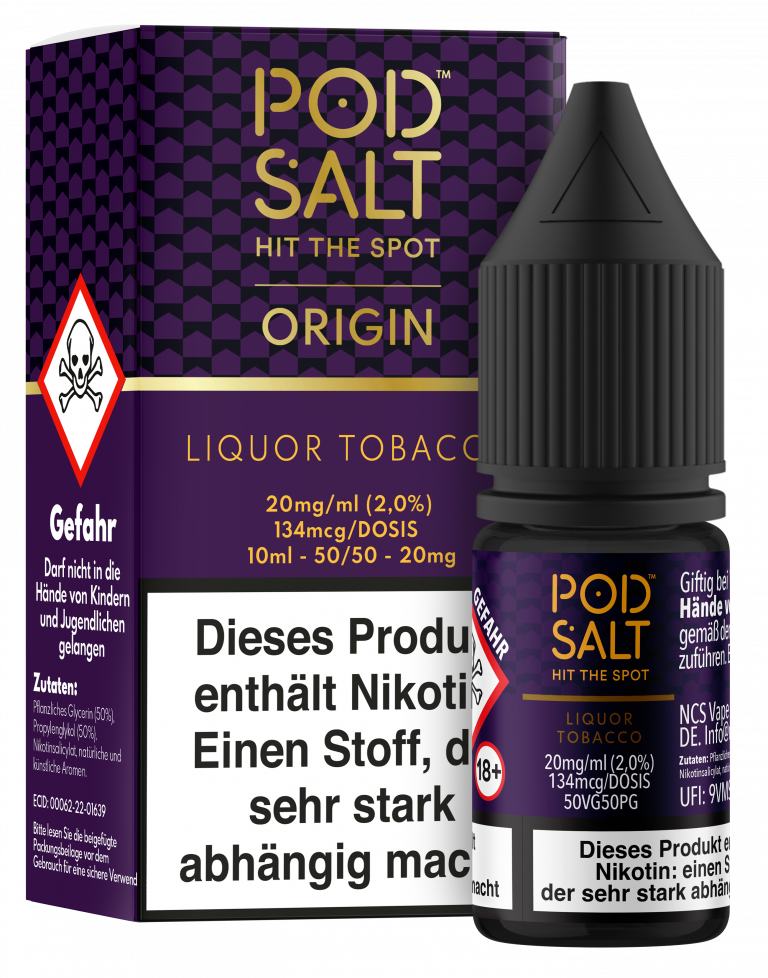 POD SALT Core Liquid 20mg - Origin Liquor Tobacco