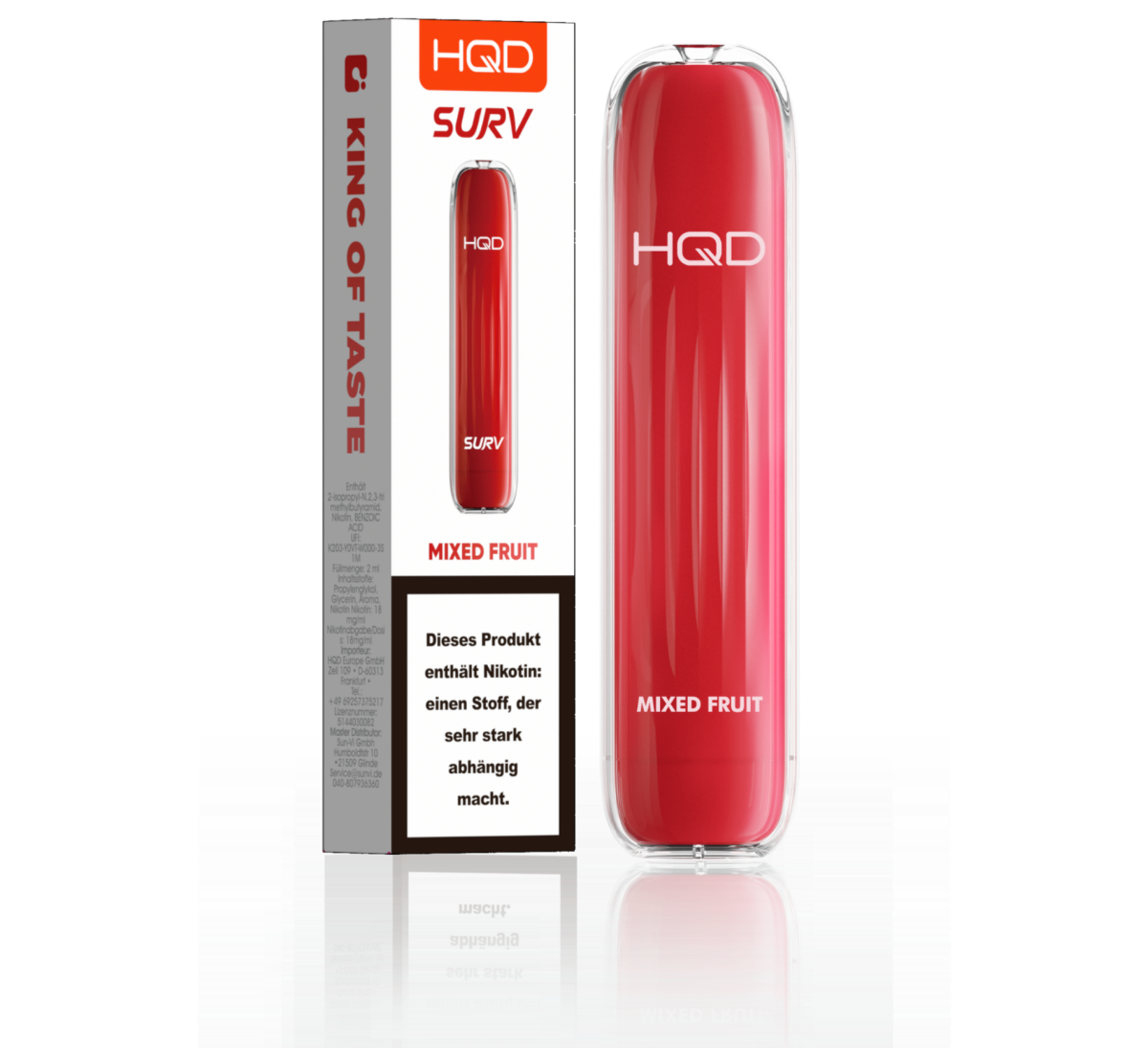 HQD E-Shisha Surv 600 - Mixed Fruit