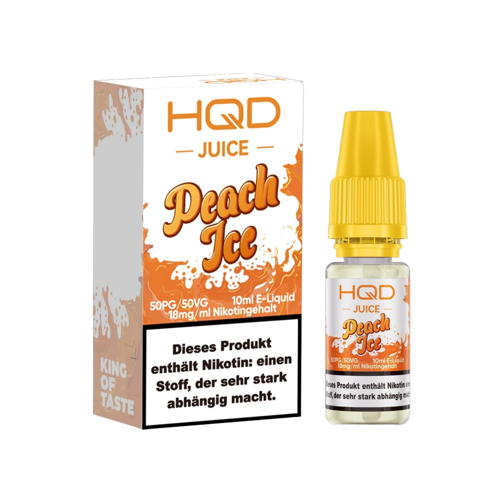HQD Juice 18mg Liquid - Peach Ice