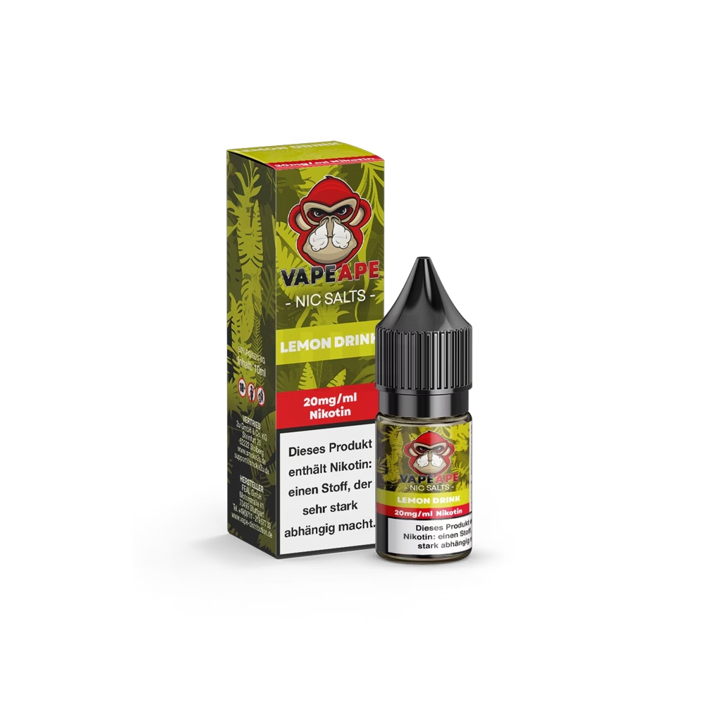 VapeApe Nic Salt Liquid 20mg - Lemon Drink 