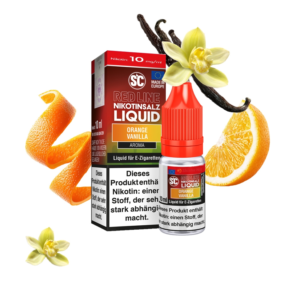 SC Red Line Nikotinsalz Liquid 10mg - Orange Vanilla