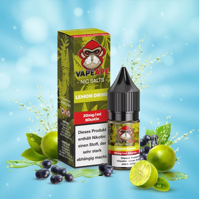 VapeApe Nic Salt Liquid 20mg - Lemon Drink 