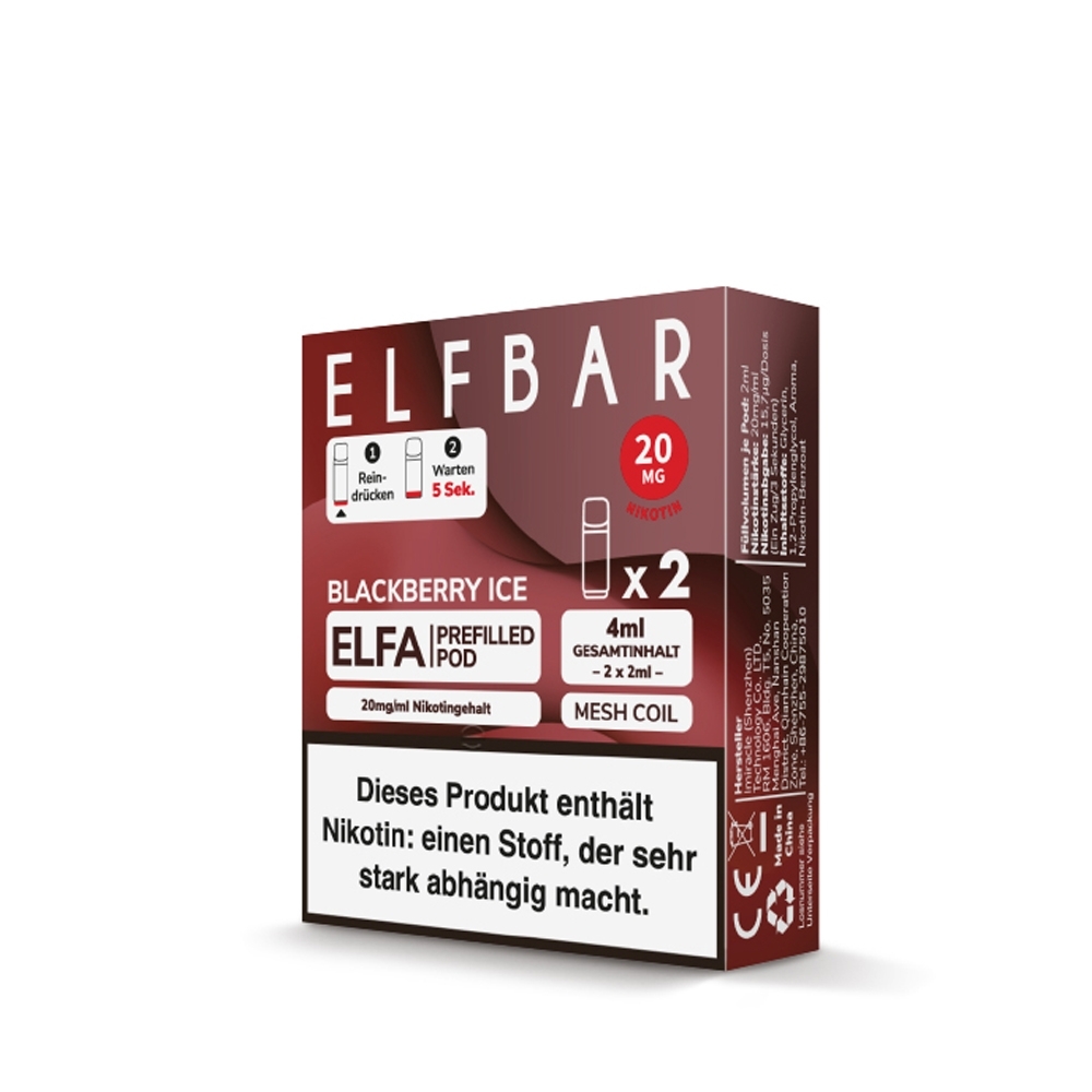 Elfbar ELFA POD (2stk) - Blackberry Ice 20mg