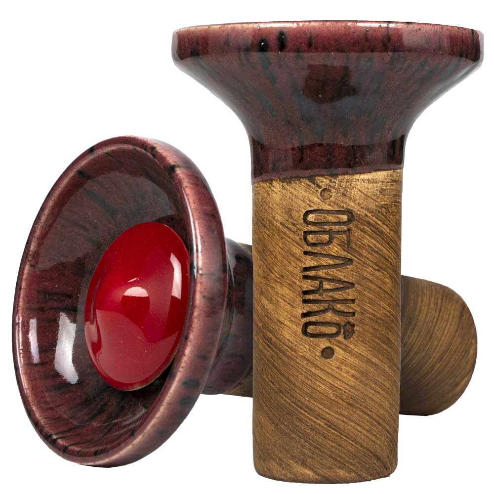 Oblako Flow Phunnel Glazed - Red on Dark Rose Sea