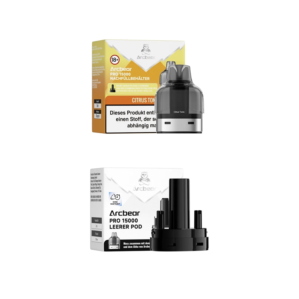 Arcbear Pro 15000 Pod + Verdampfer - Citrus Tonic