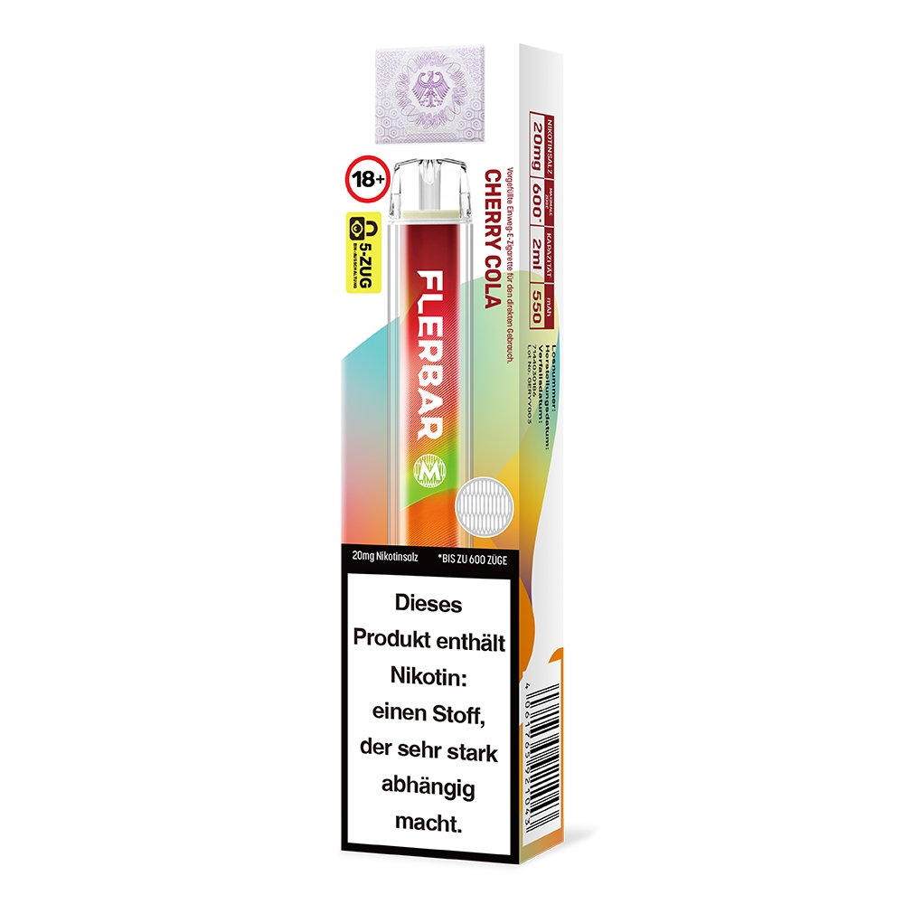 Flerbar M E-Shisha 600 - Cherry Cola 20mg
