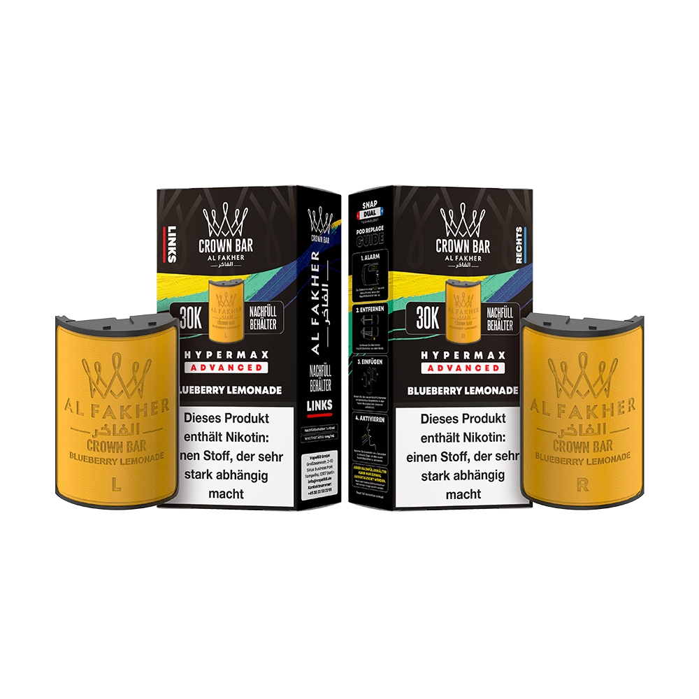 Al Fakher 30K Hypermax Tank Set - Blueberry Lemonade
