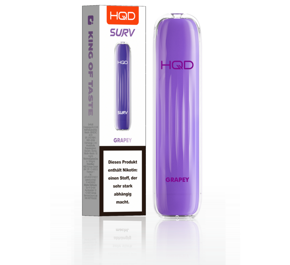 HQD E-Shisha Surv 600 - Grapey