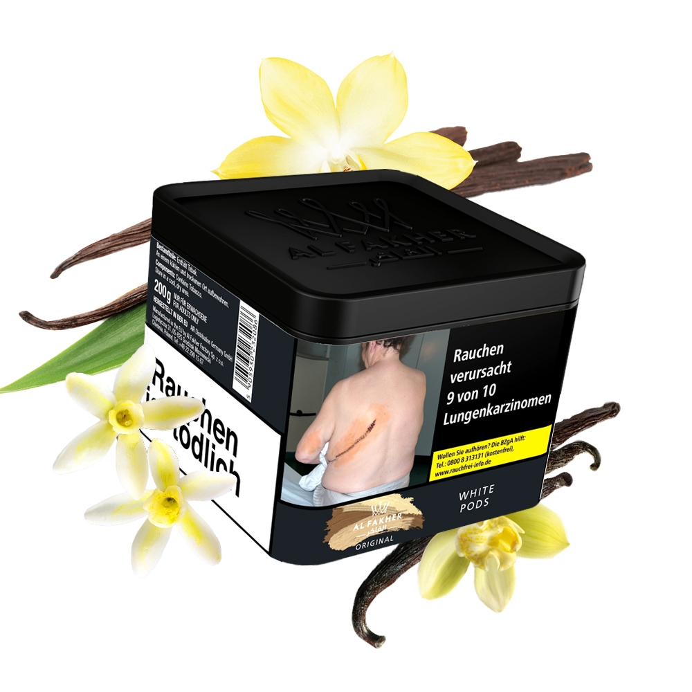Al Fakher Tobacco 200g - White Pods