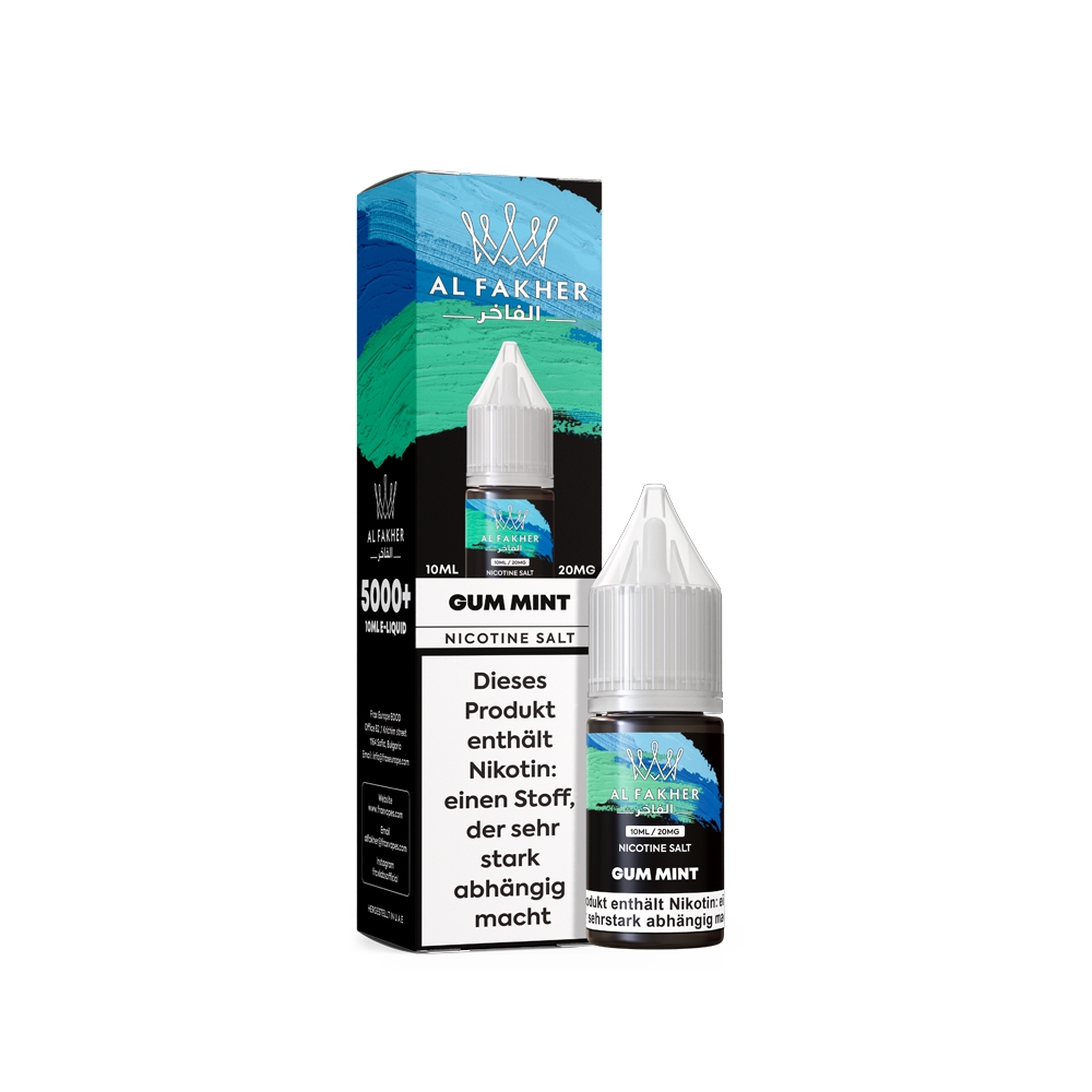 Al Fakher Liquid 20mg - Gum Mint Al Fakher Liquid 20mg - Gum Mint