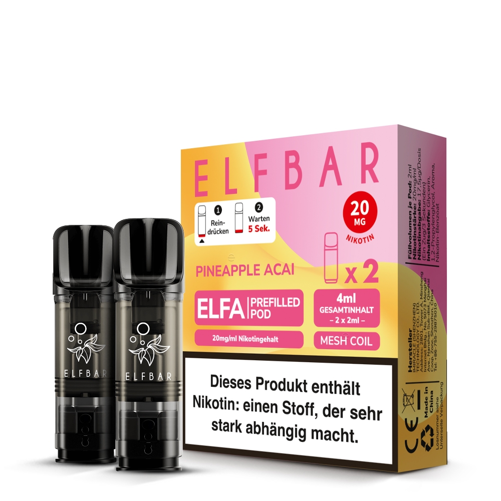 Elfbar ELFA POD (2stk) - Pineapple Acai 20mg