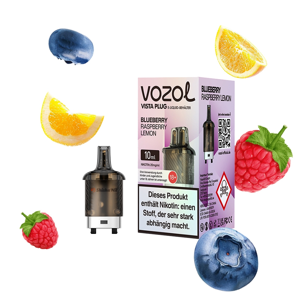 Vozol Vista Plug Pod 10ml - Blueberry Raspberry Lemon