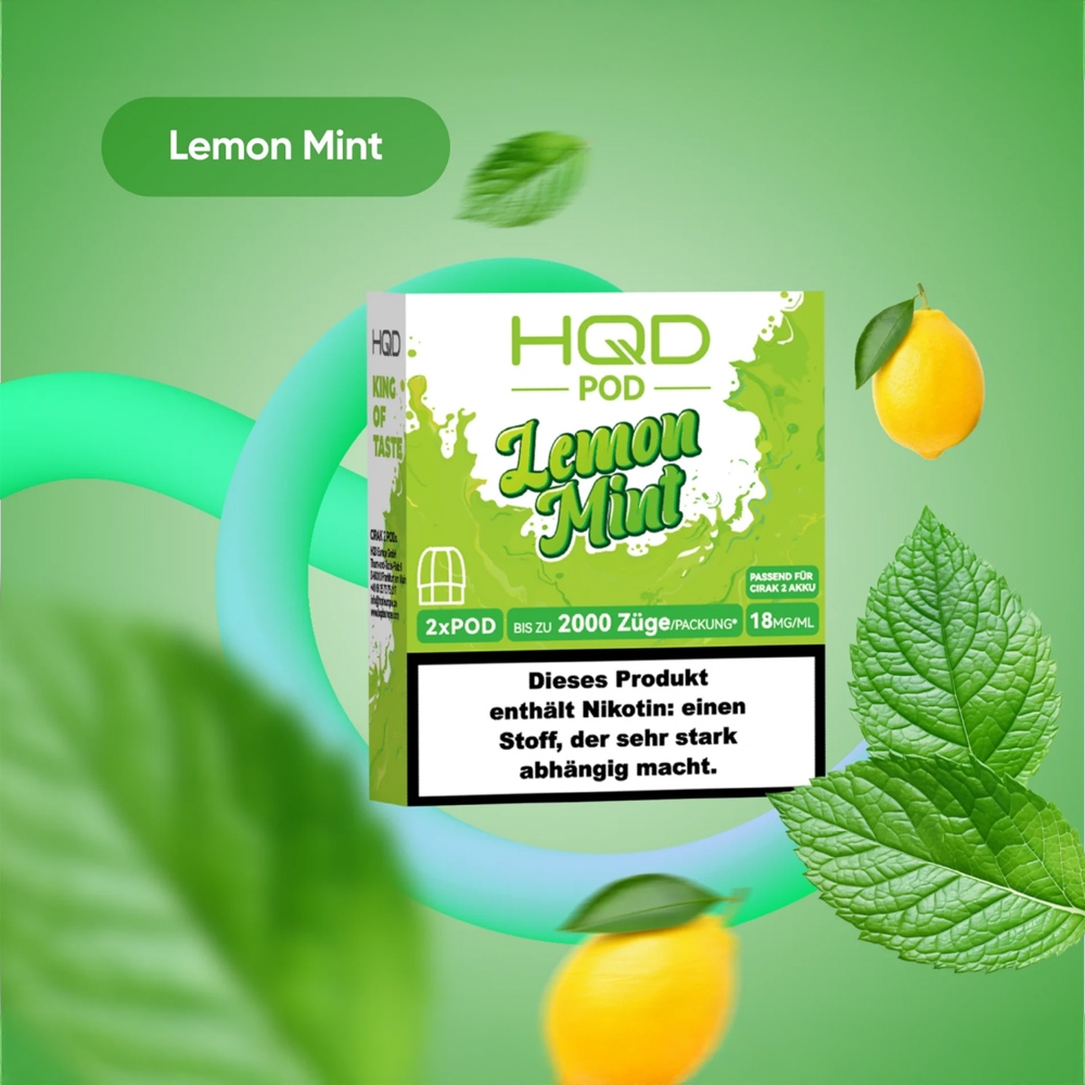 HQD Cirak 2 - Lemon Mint - Pod (2er Pack)