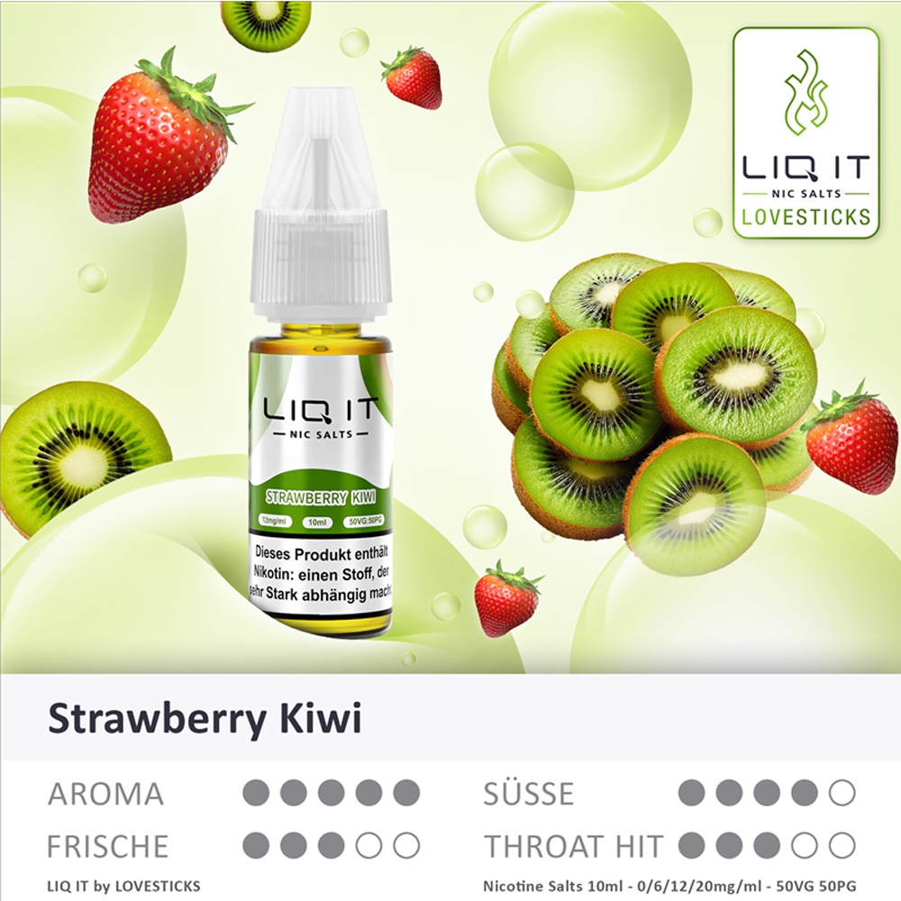 Lovesticks LIQ IT 12mg - Strawberry Kiwi 