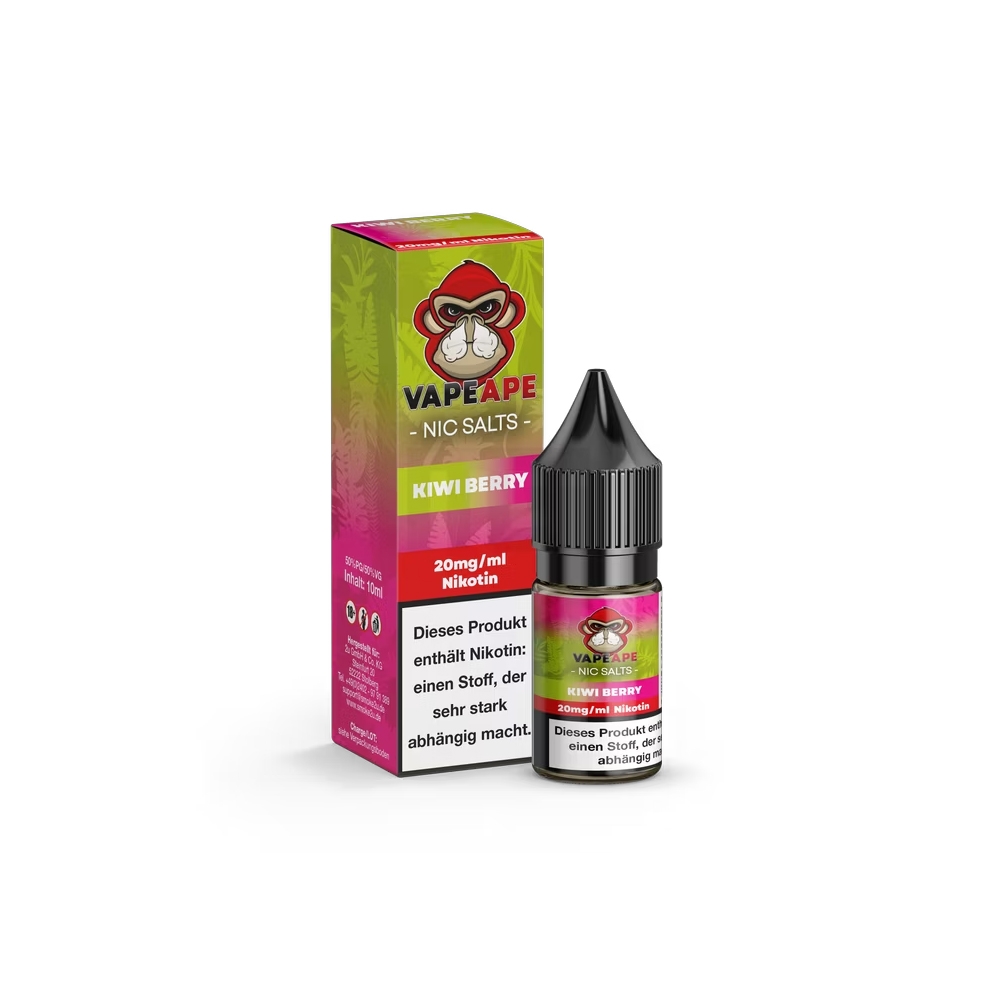 VapeApe Nic Salt Liquid 20mg - Kiwi Berry