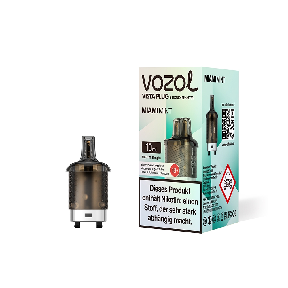 Vozol Vista Plug Pod 10ml - Miami Mint