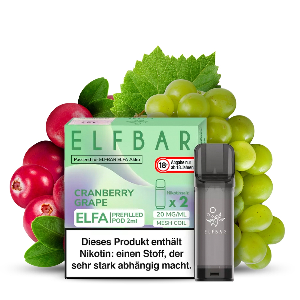 Elfbar ELFA POD (2stk) - Cranberry Grape 20mg