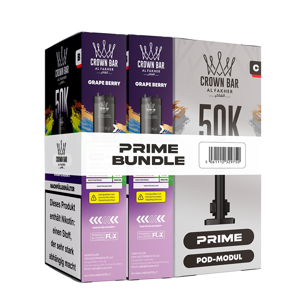 Al Fakher Hypermax Prime 50K (2er Pods + Coil) - Grape Berry