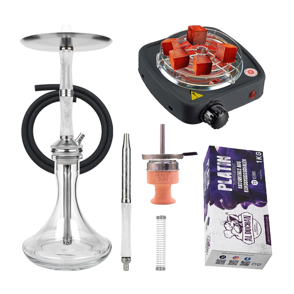 Diamond Hookah Excelsior - White/Clear