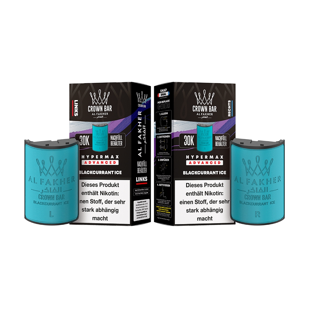 Al Fakher 30K Hypermax Tank Set - Blackcurrant Ice