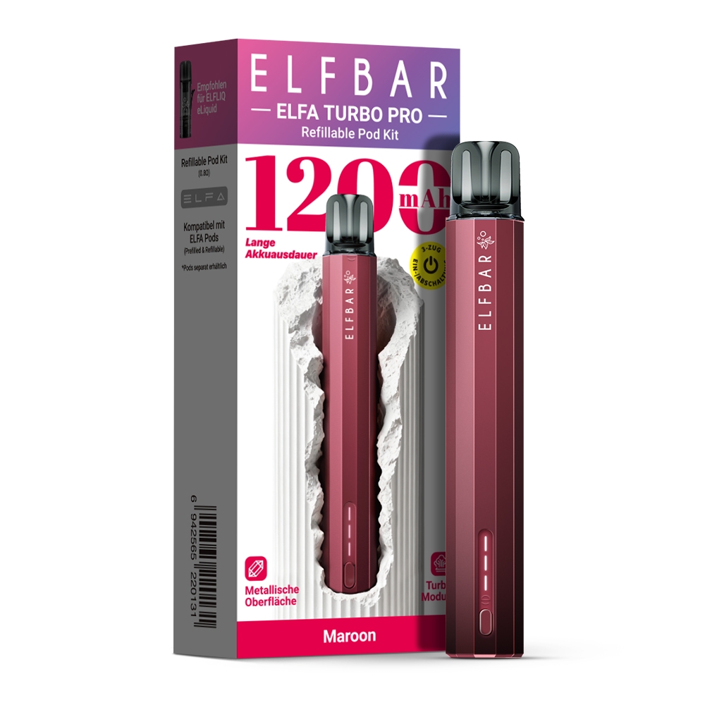 Elfbar ELFA Turbo Pro Kit - Maroon