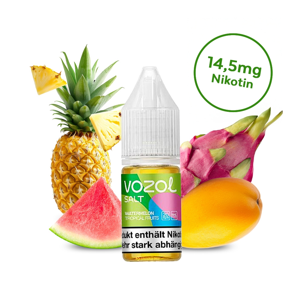Vozol Liquid Nic Salt 14,5mg - Watermelon Tropical Fruits