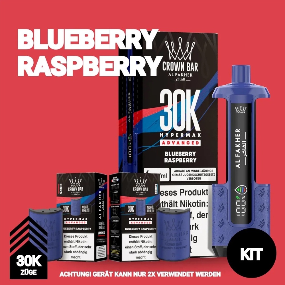 Al Fakher 30K Hypermax - Blueberry Raspberry