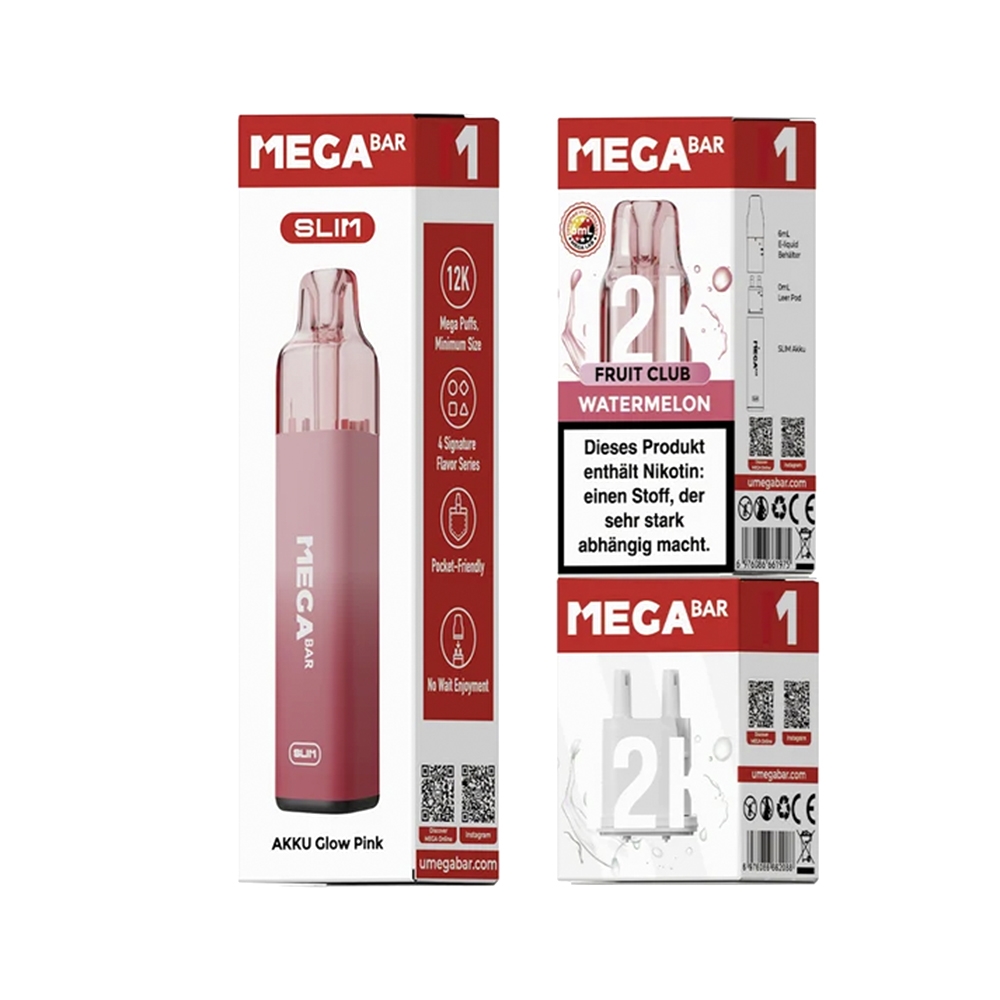 Megabar Slim 12K Starterkit - Watermelon