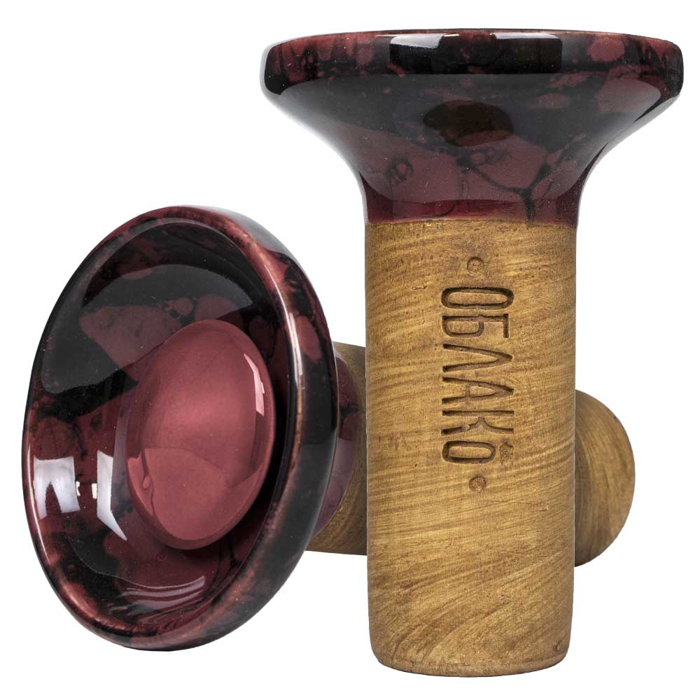 Oblako Flow Phunnel Glazed - Burgundy on Marble Burgundy/Black
