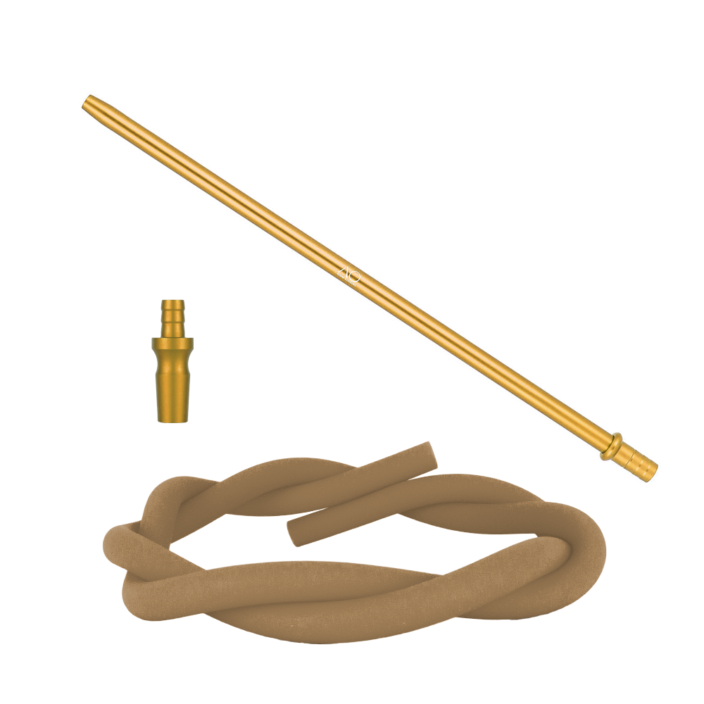 AO Hookah Alu Slim Liner Schlauchset - Gold 18/8