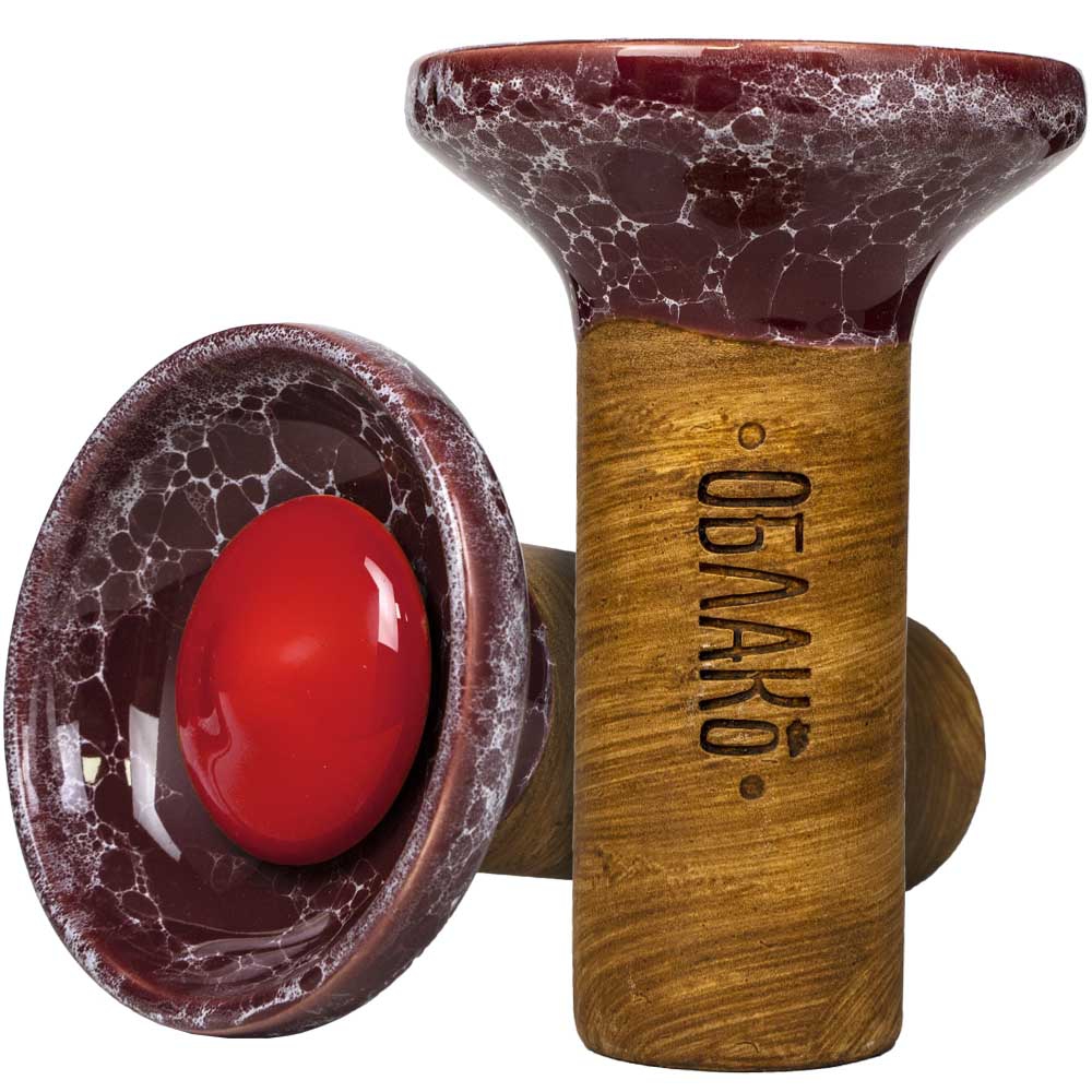 Oblako Flow Phunnel Glazed - Red on Marble Burgundy/White
