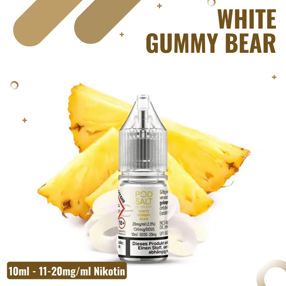 POD SALT X Liquid 10mg - White Gummy Bear