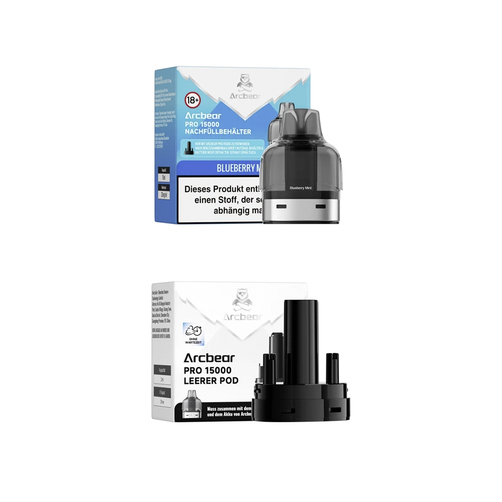 Arcbear Pro 15000 Pod + Verdampfer - Blueberry Mint