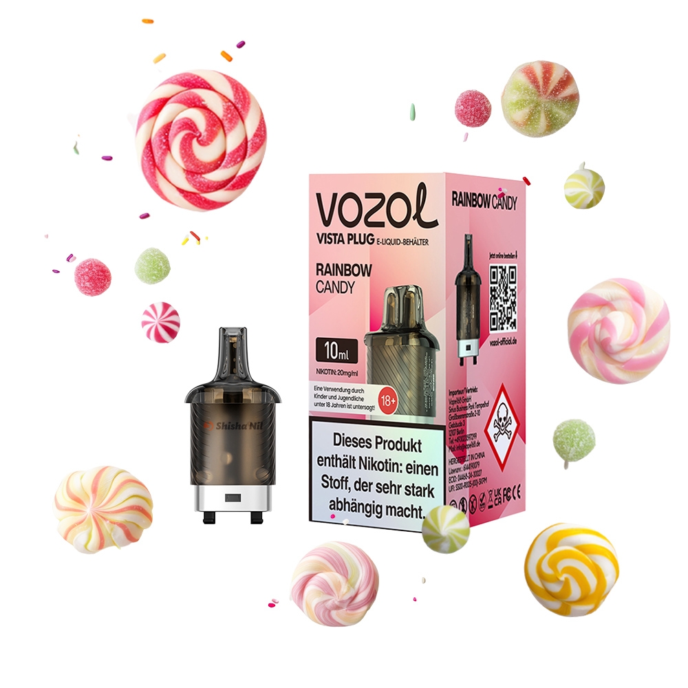 Vozol Vista Plug Pod 10ml - Rainbow Candy
