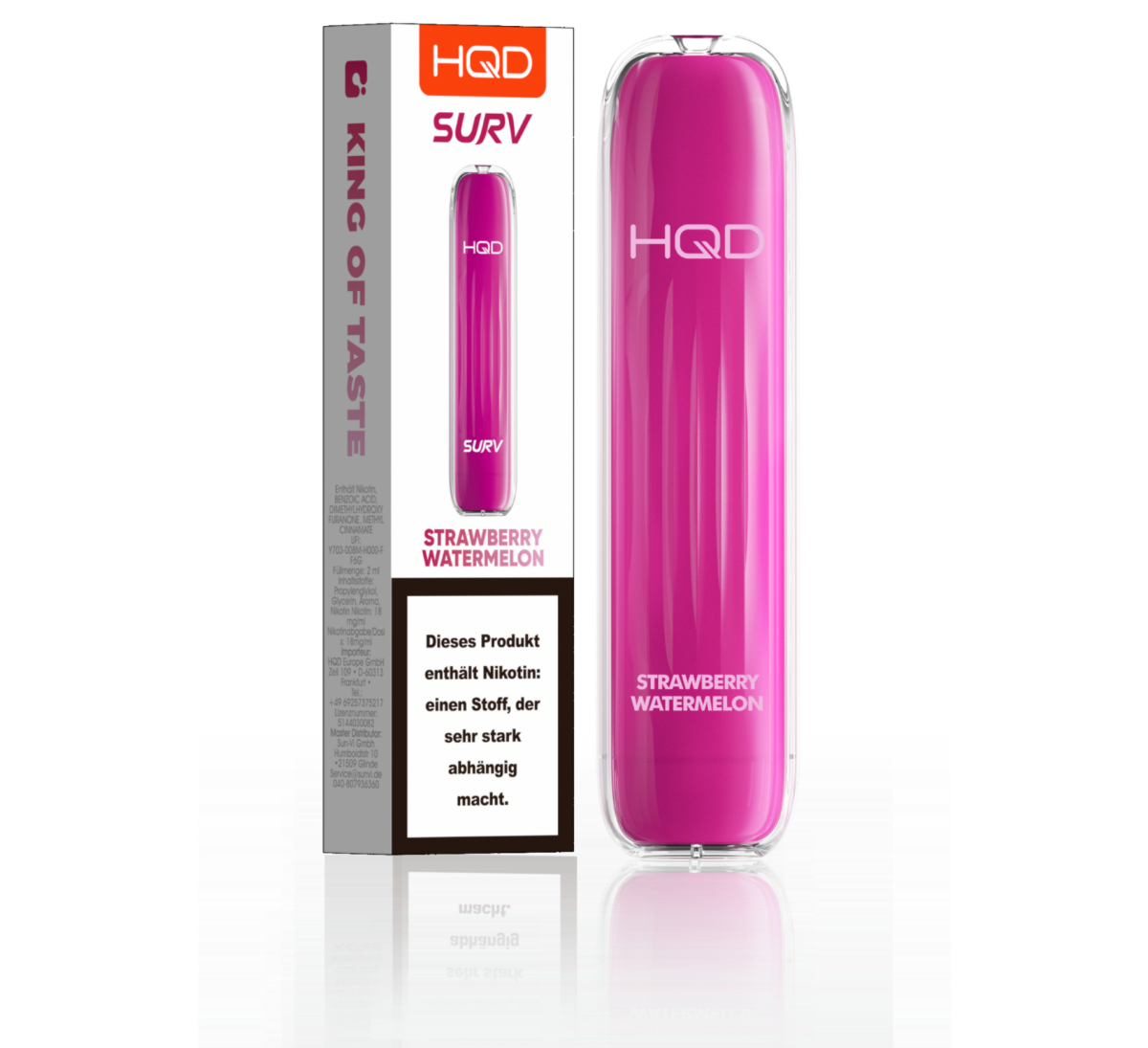 HQD E-Shisha Surv 600 - Strawberry Watermelon