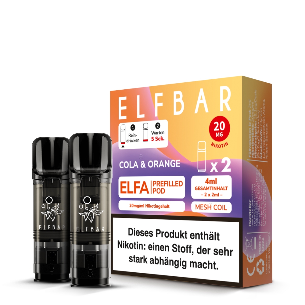 Elfbar ELFA POD (2stk) - Cola & Orange 20mg