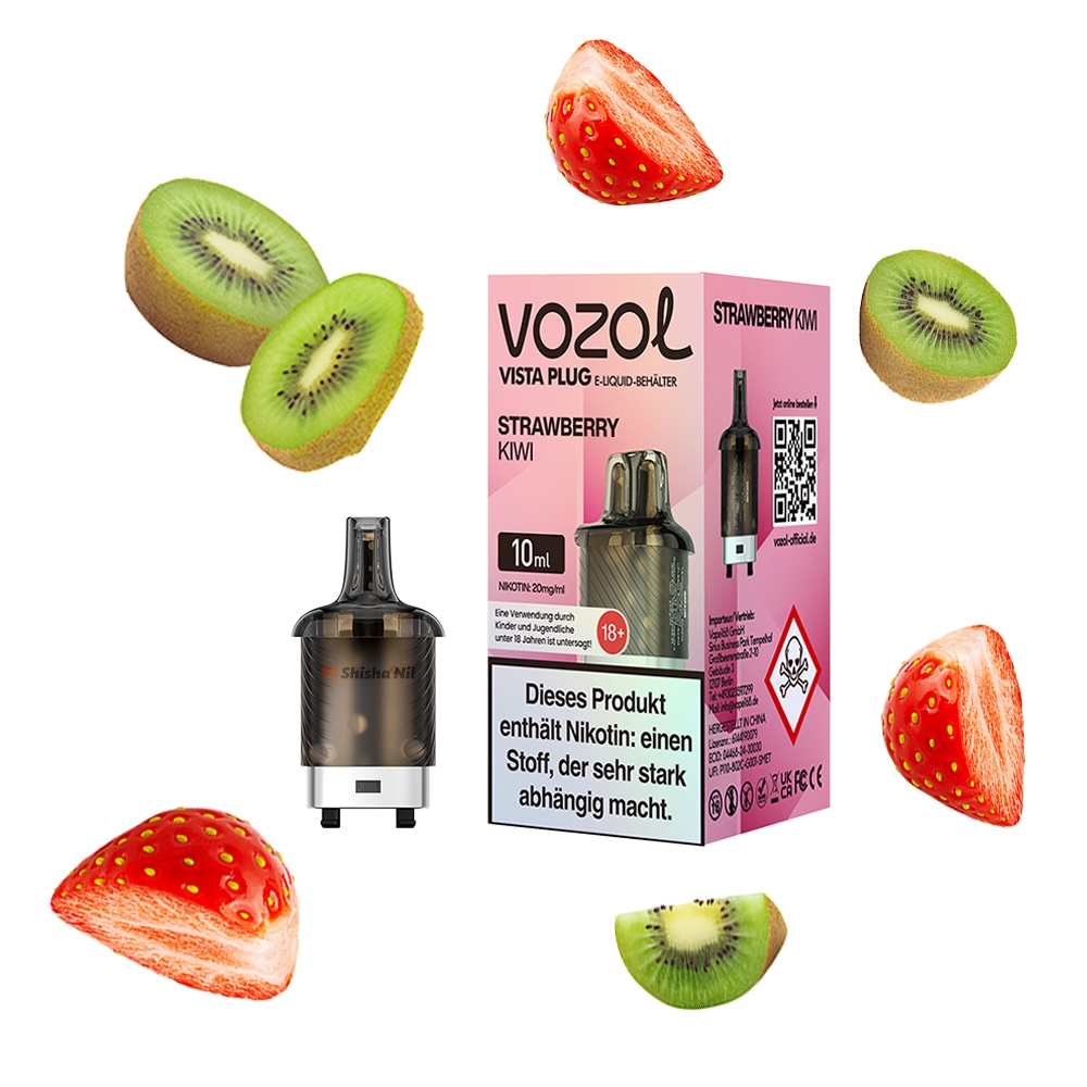 Vozol Vista Plug Pod 10ml - Strawberry Kiwi